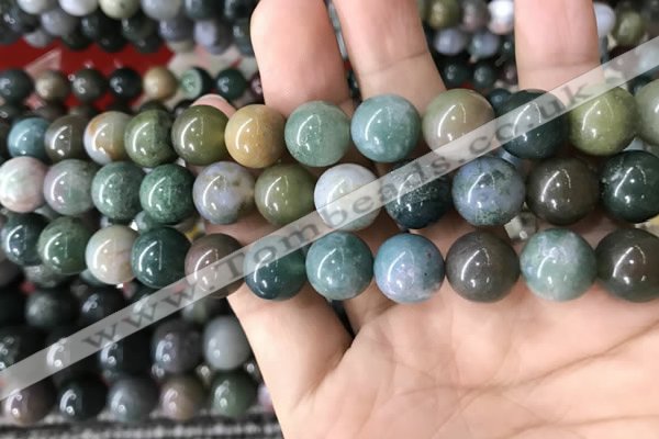 CAA2367 15.5 inches 12mm round Indian agate beads wholesale