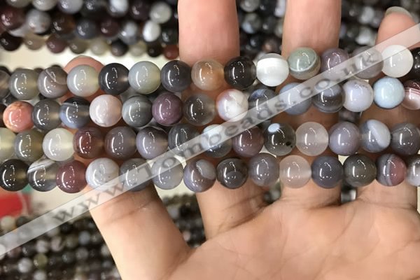 CAA2380 15.5 inches 8mm round Botswana agate beads wholesale