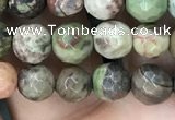 CAA2385 15.5 inches 6mm faceted round ocean agate beads wholesale