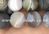 CAA2394 15.5 inches 10mm round matte Botswana agate beads wholesale