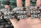 CAA2692 15.5 inches 12*30mm - 14*30mm rice tibetan agate dzi beads