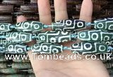 CAA2698 15.5 inches 14*38mm - 16*43mm rice tibetan agate dzi beads