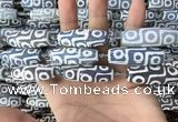CAA2703 15.5 inches 14*38mm - 16*43mm rice tibetan agate dzi beads