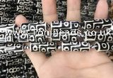 CAA2726 15.5 inches 11*29mm - 13*30mm rice tibetan agate dzi beads