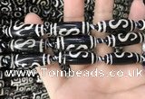 CAA2727 15.5 inches 10*28mm - 11*30mm rice tibetan agate dzi beads