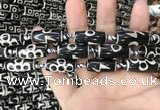 CAA2730 15.5 inches 10*25mm - 11*25mm rice tibetan agate dzi beads