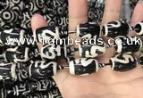 CAA2735 15.5 inches 14*21mm - 16*22mm drum tibetan agate dzi beads