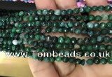 CAA2838 15 inches 4mm faceted round fire crackle agate beads wholesale