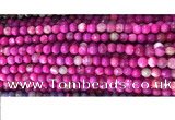 CAA2884 15 inches 6mm faceted round fire crackle agate beads wholesale