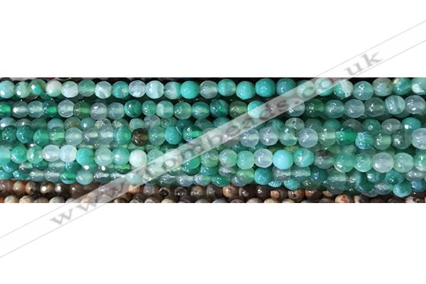 CAA2888 15 inches 6mm faceted round fire crackle agate beads wholesale