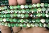 CAA2922 15 inches 6mm faceted round fire crackle agate beads wholesale