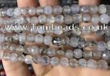 CAA2930 15 inches 6mm faceted round fire crackle agate beads wholesale