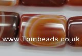 CAA300 15.5 inches 23*30mm rectangle red line agate gemstone beads