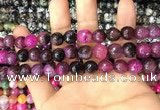 CAA3069 15 inches 10mm faceted round fire crackle agate beads wholesale