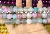 CAA3139 15 inches 12mm faceted round fire crackle agate beads wholesale