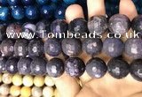 CAA3242 15 inches 16mm faceted round fire crackle agate beads wholesale