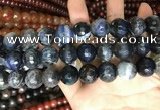 CAA3245 15 inches 16mm faceted round fire crackle agate beads wholesale