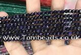 CAA3270 15 inches 4mm faceted round agate beads wholesale