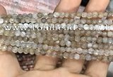 CAA3274 15 inches 4mm faceted round agate beads wholesale