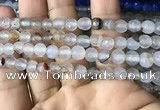 CAA3300 15 inches 6mm faceted round agate beads wholesale