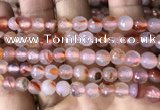 CAA3302 15 inches 6mm faceted round agate beads wholesale