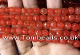 CAA3305 15 inches 6mm faceted round agate beads wholesale