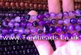 CAA3338 15 inches 8mm faceted round agate beads wholesale