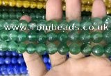 CAA3373 15 inches 10mm faceted round agate beads wholesale