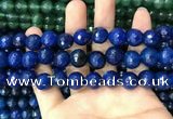 CAA3408 15 inches 12mm faceted round agate beads wholesale