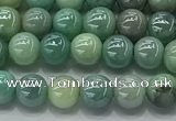 CAA3515 15.5 inches 4mm round AB-color grass agate beads wholesale