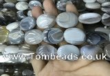 CAA3567 15.5 inches 18*25mm oval grey Botswana agate beads