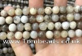 CAA3583 15.5 inches 8mm round ocean fossil agate beads wholesale