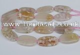 CAA3611 15.5 inches 25*45mm oval sakura agate gemstone beads