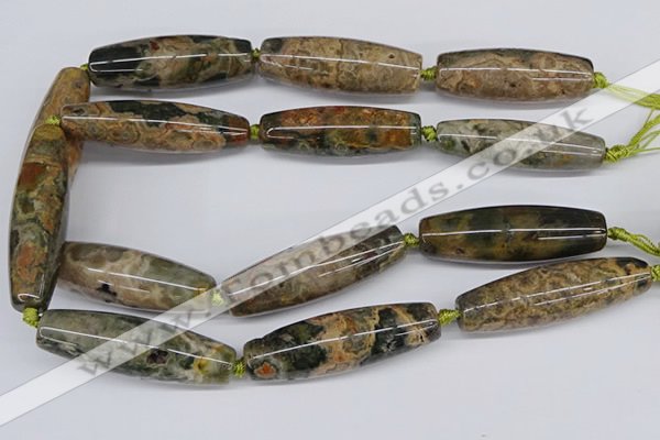 CAA3617 15.5 inches 18*50mm - 15*55mm rice ocean agate beads