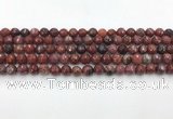 CAA3628 15.5 inches 4mm faceted round Portuguese agate beads