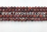 CAA3629 15.5 inches 6mm faceted round Portuguese agate beads