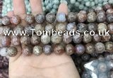 CAA3637 15.5 inches 6mm round flower agate beads wholesale