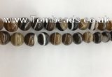 CAA3802 15.5 inches 12mm round line agate beads wholesale