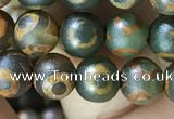 CAA3849 15 inches 6mm round tibetan agate beads wholesale