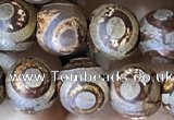 CAA3870 15 inches 8mm round tibetan agate beads wholesale