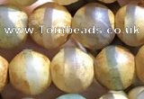 CAA3874 15 inches 8mm round tibetan agate beads wholesale