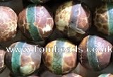 CAA3878 15 inches 8mm round tibetan agate beads wholesale