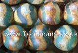 CAA3880 15 inches 8mm round tibetan agate beads wholesale