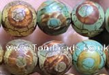 CAA3882 15 inches 8mm round tibetan agate beads wholesale