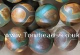 CAA3884 15 inches 8mm round tibetan agate beads wholesale