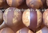 CAA3893 15 inches 10mm round tibetan agate beads wholesale