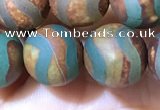 CAA3898 15 inches 10mm round tibetan agate beads wholesale