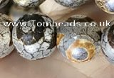 CAA3906 15 inches 10mm round tibetan agate beads wholesale