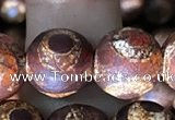 CAA3907 15 inches 10mm round tibetan agate beads wholesale