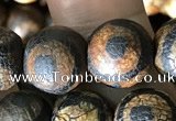 CAA3910 15 inches 10mm round tibetan agate beads wholesale